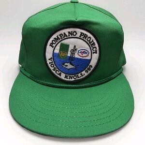 Vintage BP British Petroleum Gas‎ Oil Rope Trucker Hat Snapback Dad Cap Drilling